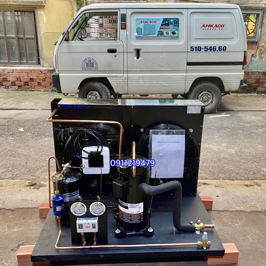 lắp đặt cụm máy nén Copeland 8hp ZB58KQ-TFD TẬN NƠI