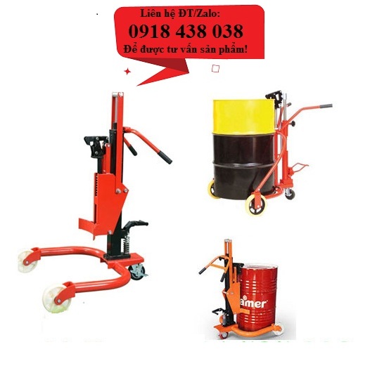Xe nâng phuy: di chuyển và quay đổ phuy 0918438038