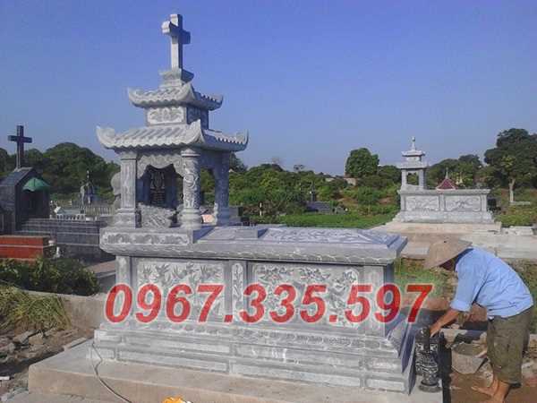 199+ Mẫu mộ đá xanh nguyên khối, mộ công giáo đẹp nhất