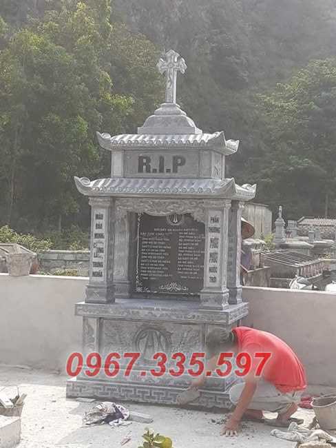 199+ Mẫu mộ đá xanh nguyên khối, mộ công giáo đẹp nhất