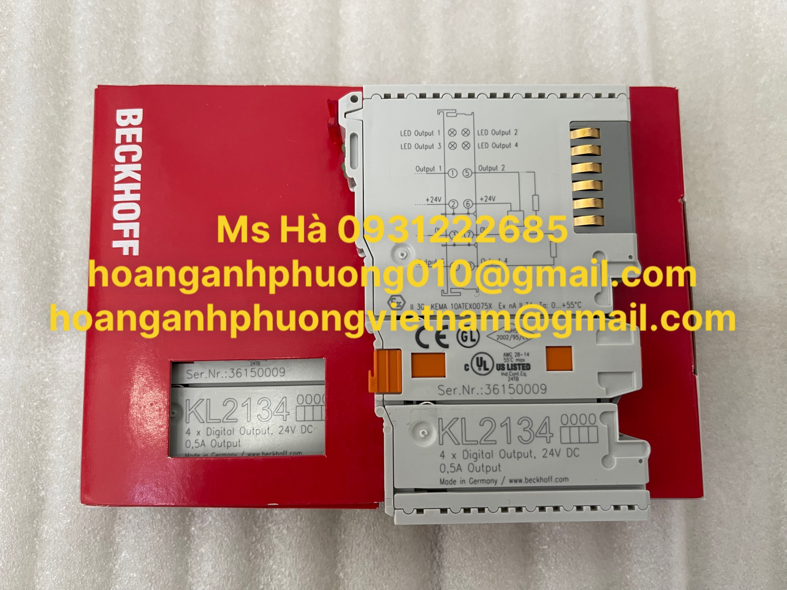 Nhập khẩu dòng Beckhoff KL2134 - Công Ty Hoàng Anh Phương