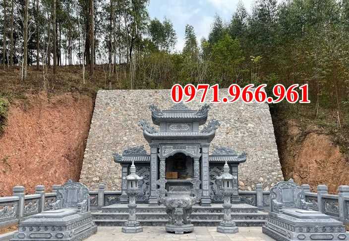 mẫu khu lăng mộ đá đơn giản đẹp bán thừa thiên huế - đá xanh rêu