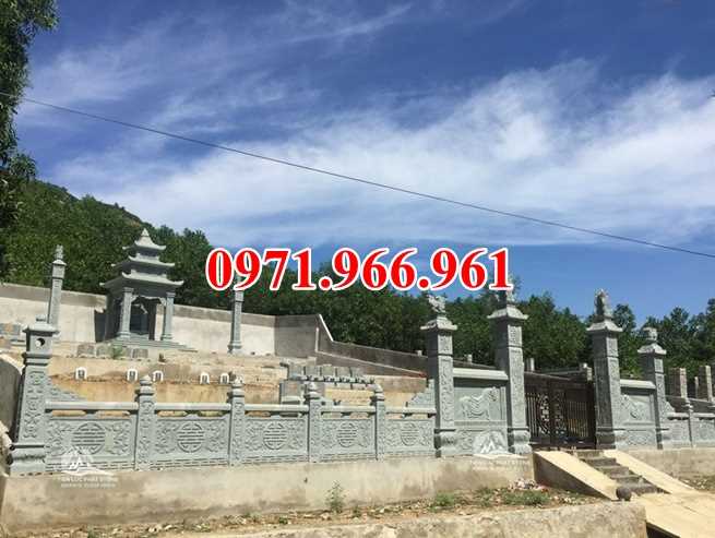 mẫu khu lăng mộ đá đơn giản đẹp bán thừa thiên huế - đá xanh rêu