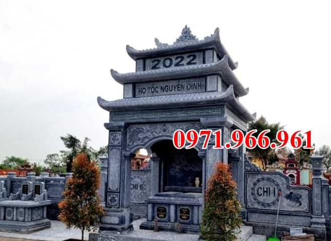 mẫu khu lăng mộ đá đơn giản đẹp bán thừa thiên huế - đá xanh rêu