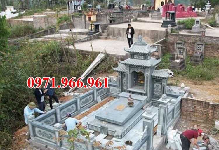 mẫu khu lăng mộ đá đơn giản đẹp bán thừa thiên huế - đá xanh rêu
