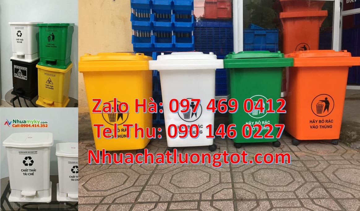 Bán thùng rác y tế 15l có đạp chân,thùng rác y tế 60l nắp đậy giá rẻ h