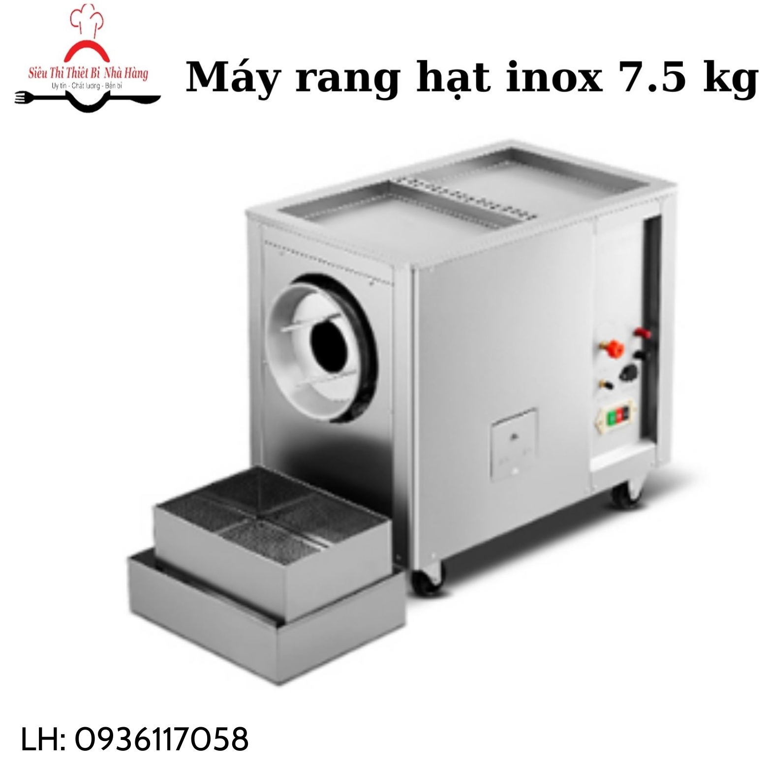 Máy rang hạt nông sản inox cao cấp, chính hãng BẮC VIỆT