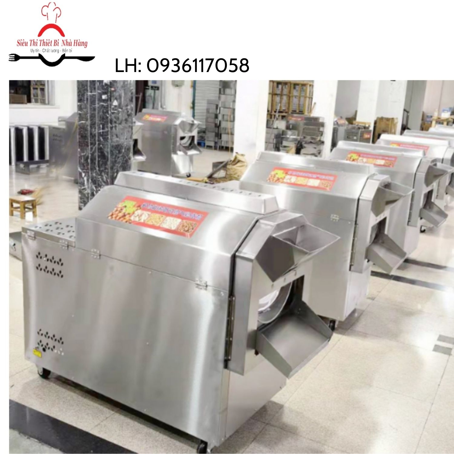 Máy rang hạt nông sản inox cao cấp, chính hãng BẮC VIỆT
