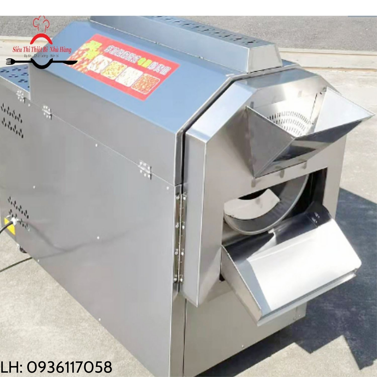 Máy rang hạt nông sản inox cao cấp, chính hãng BẮC VIỆT