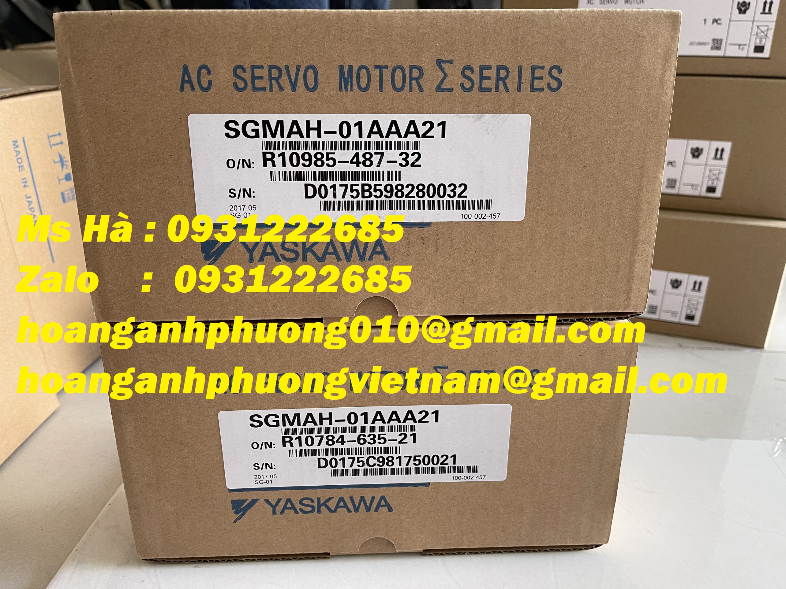 Servo motor yaskawa SGMAH-01AAA21 công suất 100W
