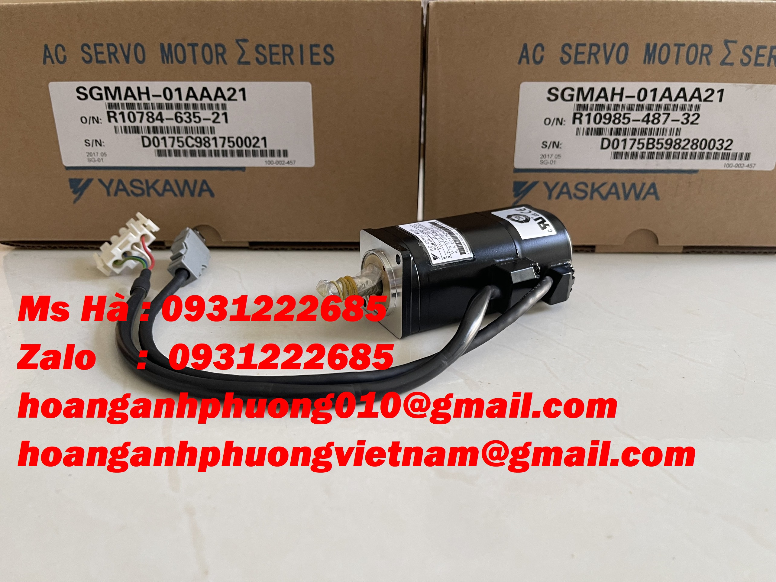Servo motor yaskawa SGMAH-01AAA21 công suất 100W