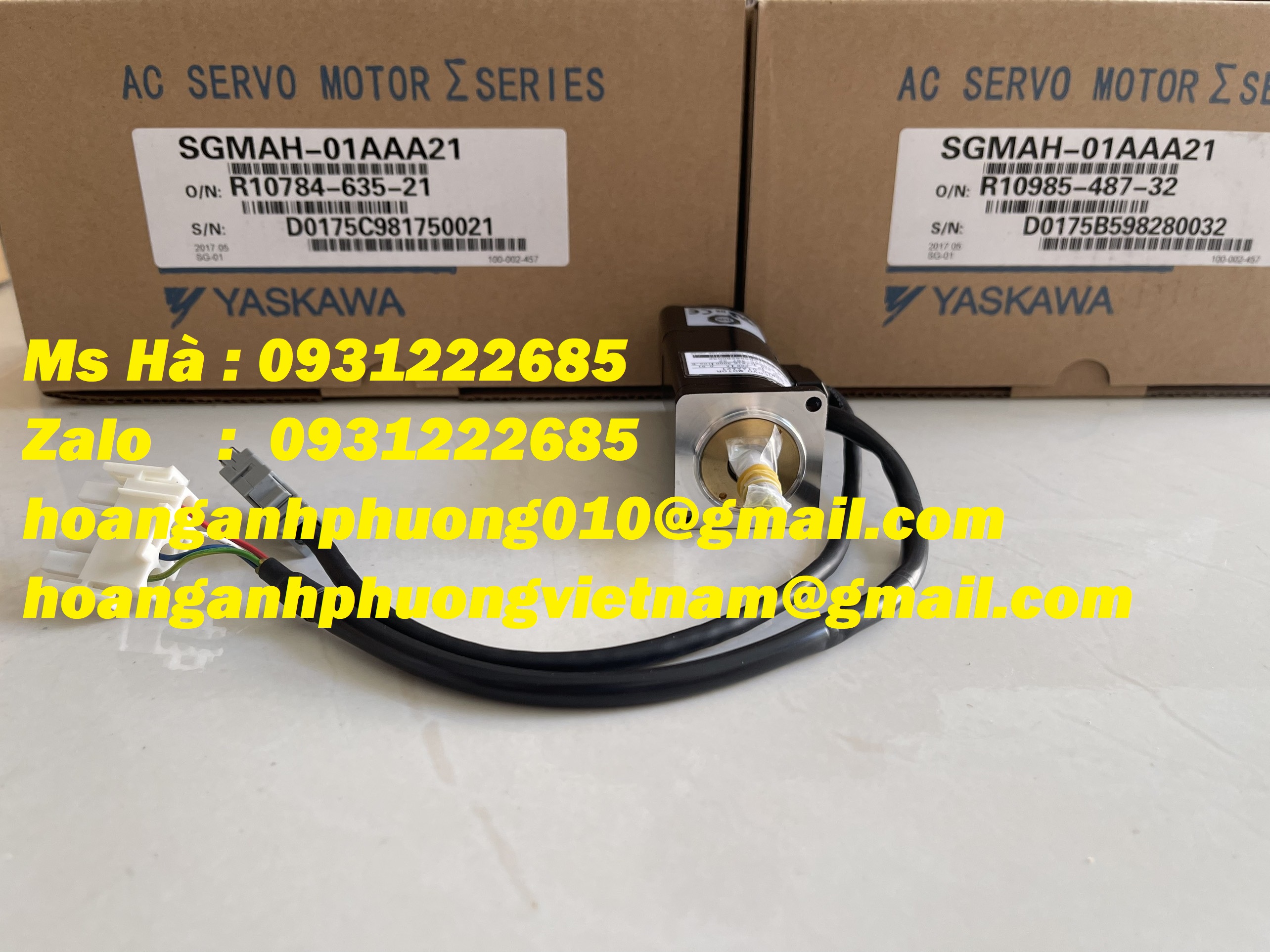 Servo motor yaskawa SGMAH-01AAA21 công suất 100W