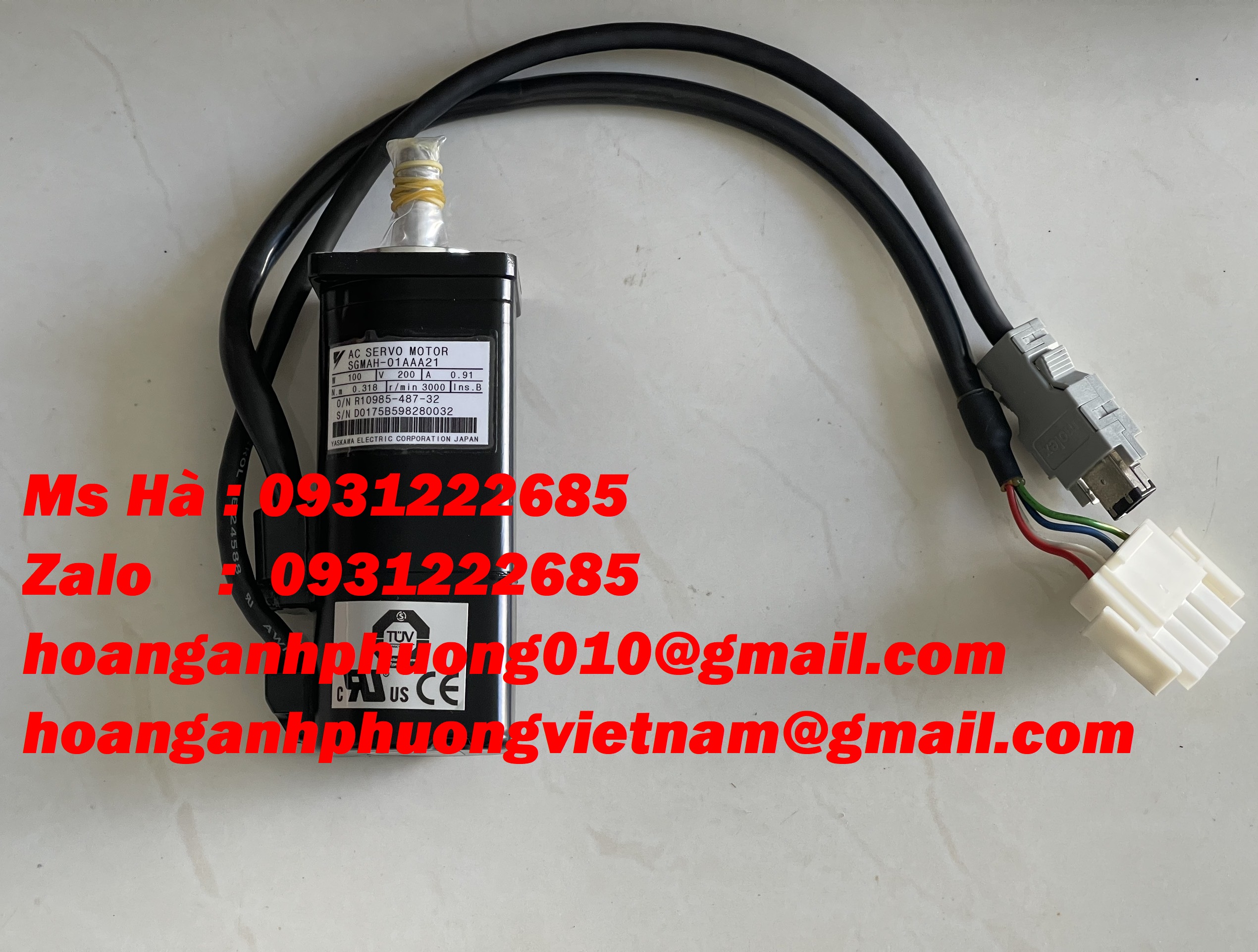 Servo motor yaskawa SGMAH-01AAA21 công suất 100W