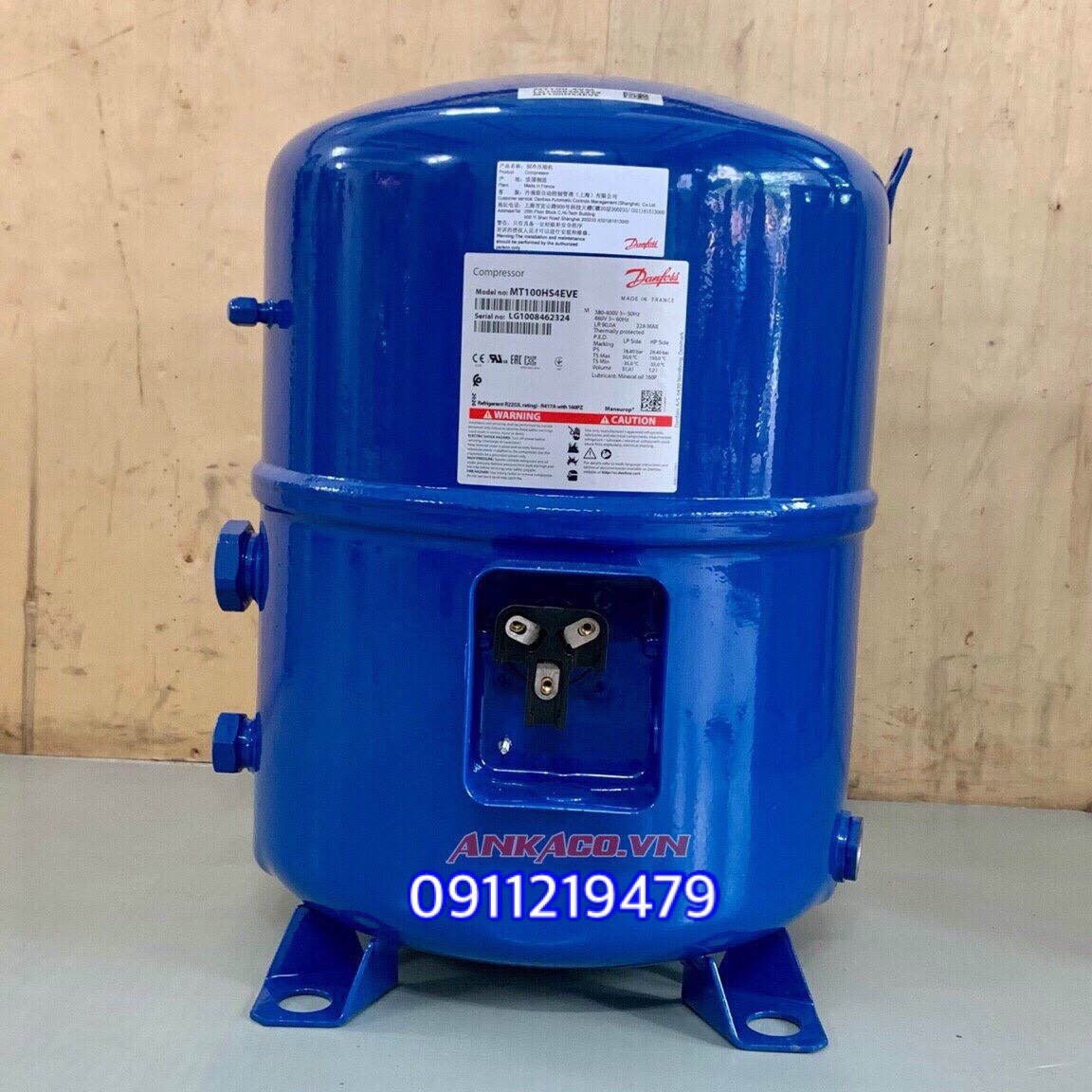 lắp đặt máy nén danfoss 8hp MT100HM4VC tận nơi