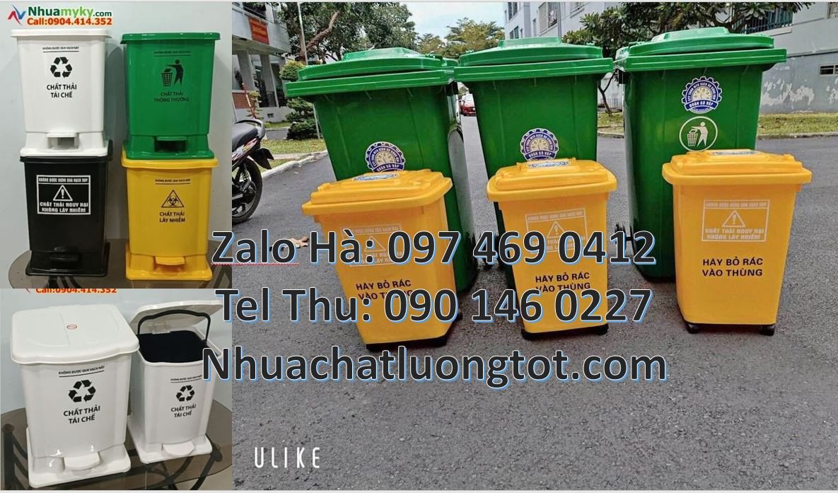 Bán thùng rác y tế 15l nắp đậy đạp chân,thùng rác y tế 60l có nắp lật
