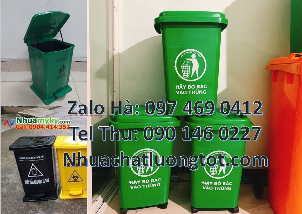 Bán thùng rác y tế 15l nắp đậy đạp chân,thùng rác y tế 60l có nắp lật