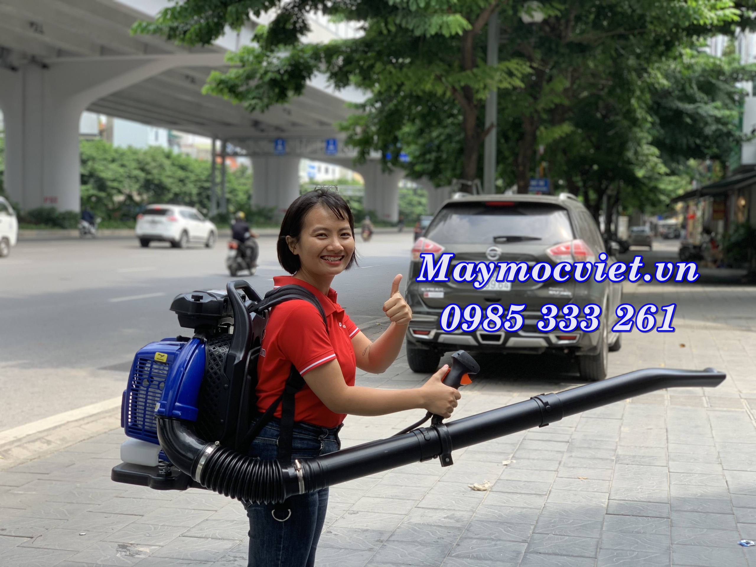 Máy thổi bụi, thổi lá cây công suất lớn 80cc model Sumo 3000
