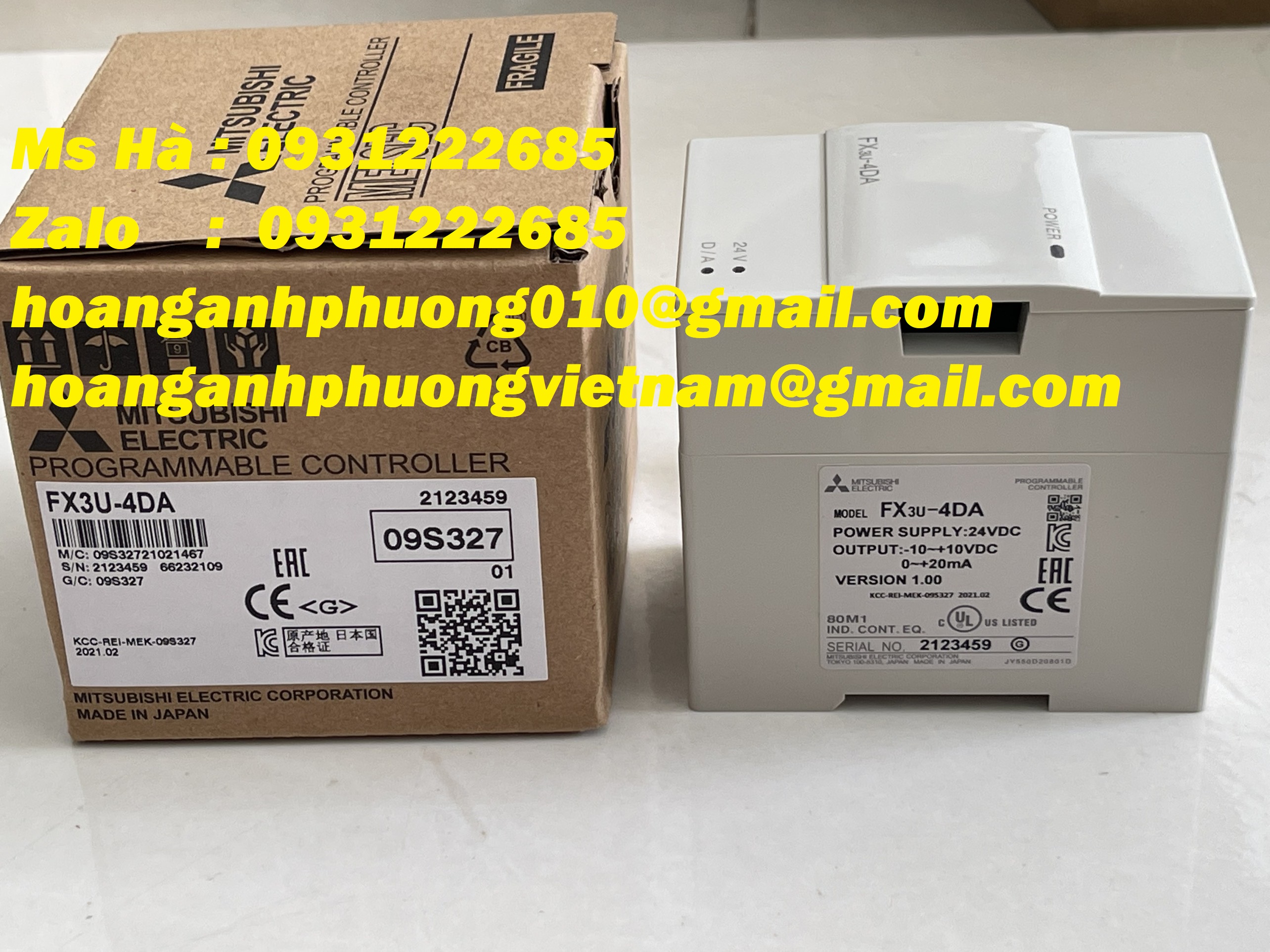 Giá cạnh tranh dòng Mitsubishi FX3U-4DA - Công Ty Hoàng Anh Phương