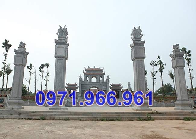 mẫu cổng đá tự nhiên đẹp bán long an - cổng tam quan 678