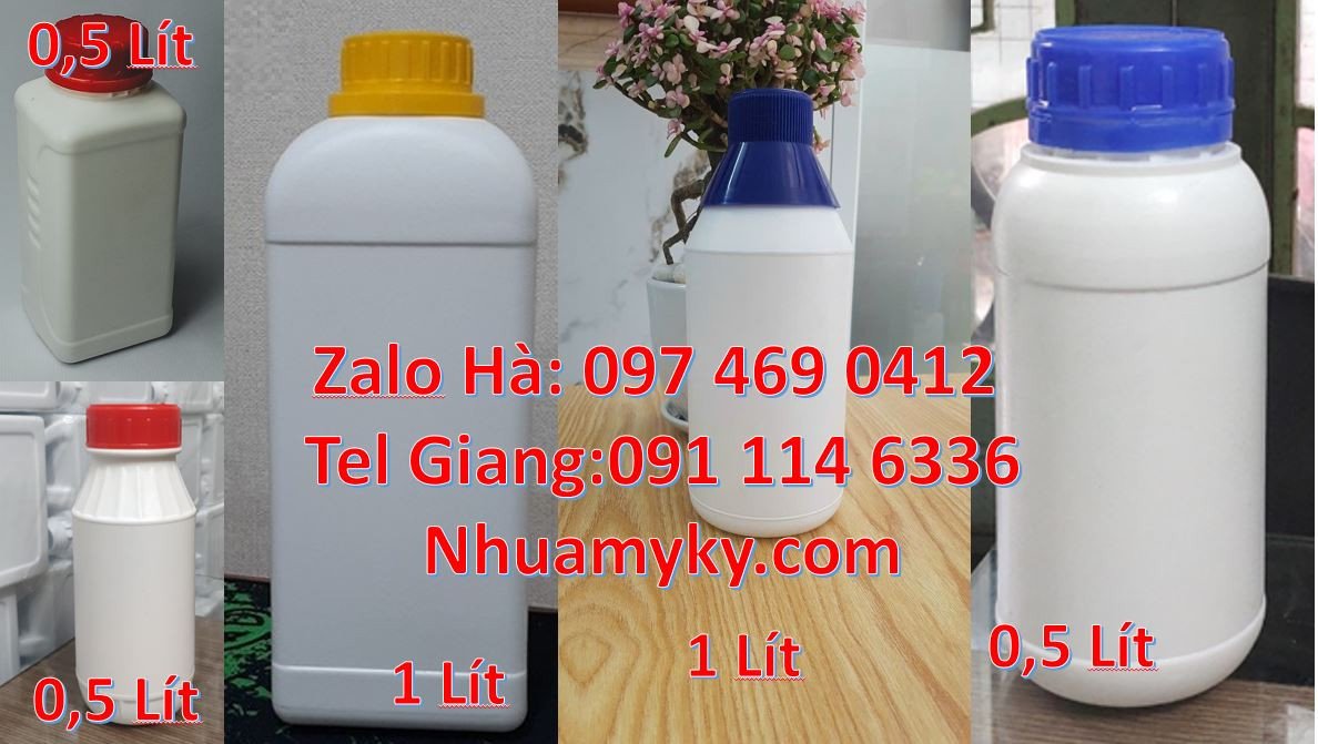 Bán chai nhựa cỡ lớn 1l nắp vặn,chai nhựa 1l vuông đựng dầu,mắm gia vị