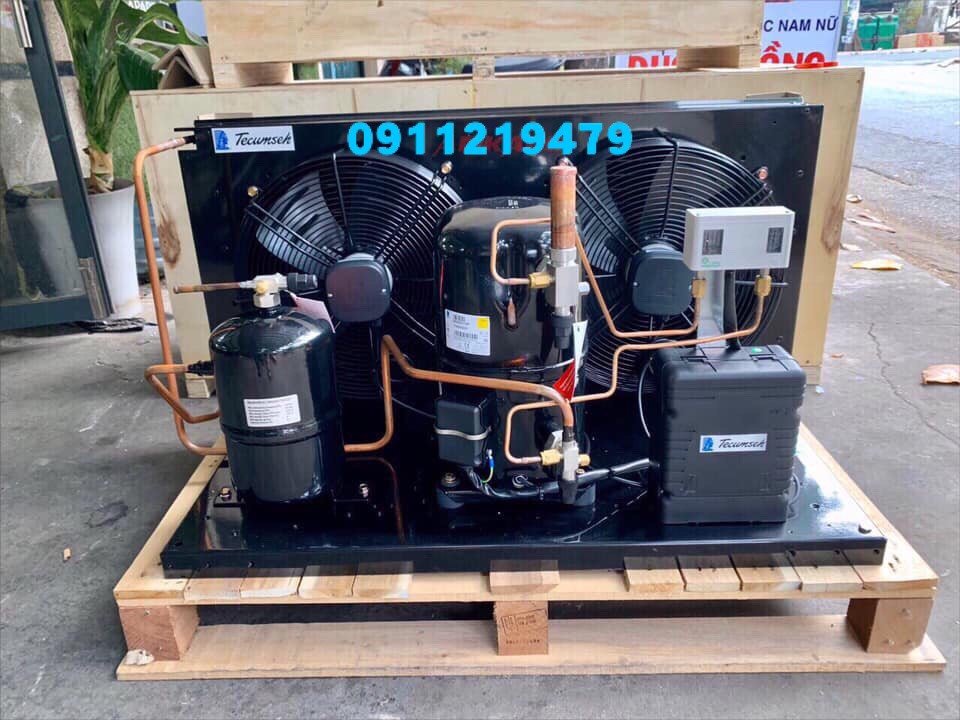 lắp đặt cụm máy nén tecumseh 4hp EPL2516Z