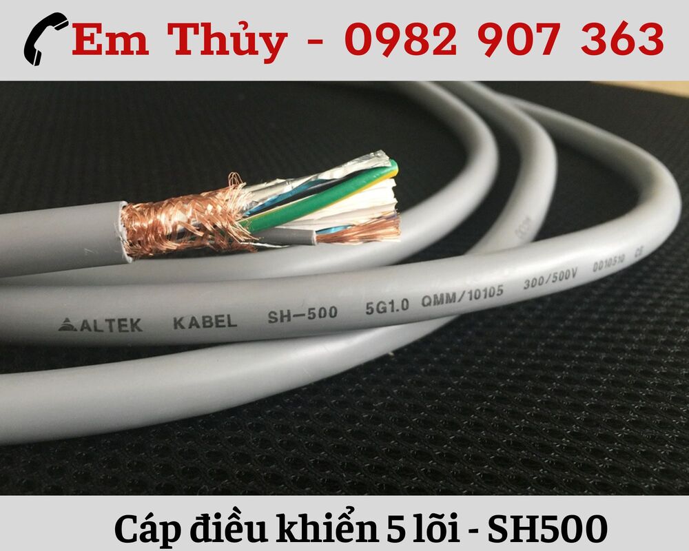 Cáp điều khiển SH 500 Altek Kabel 5 lõi