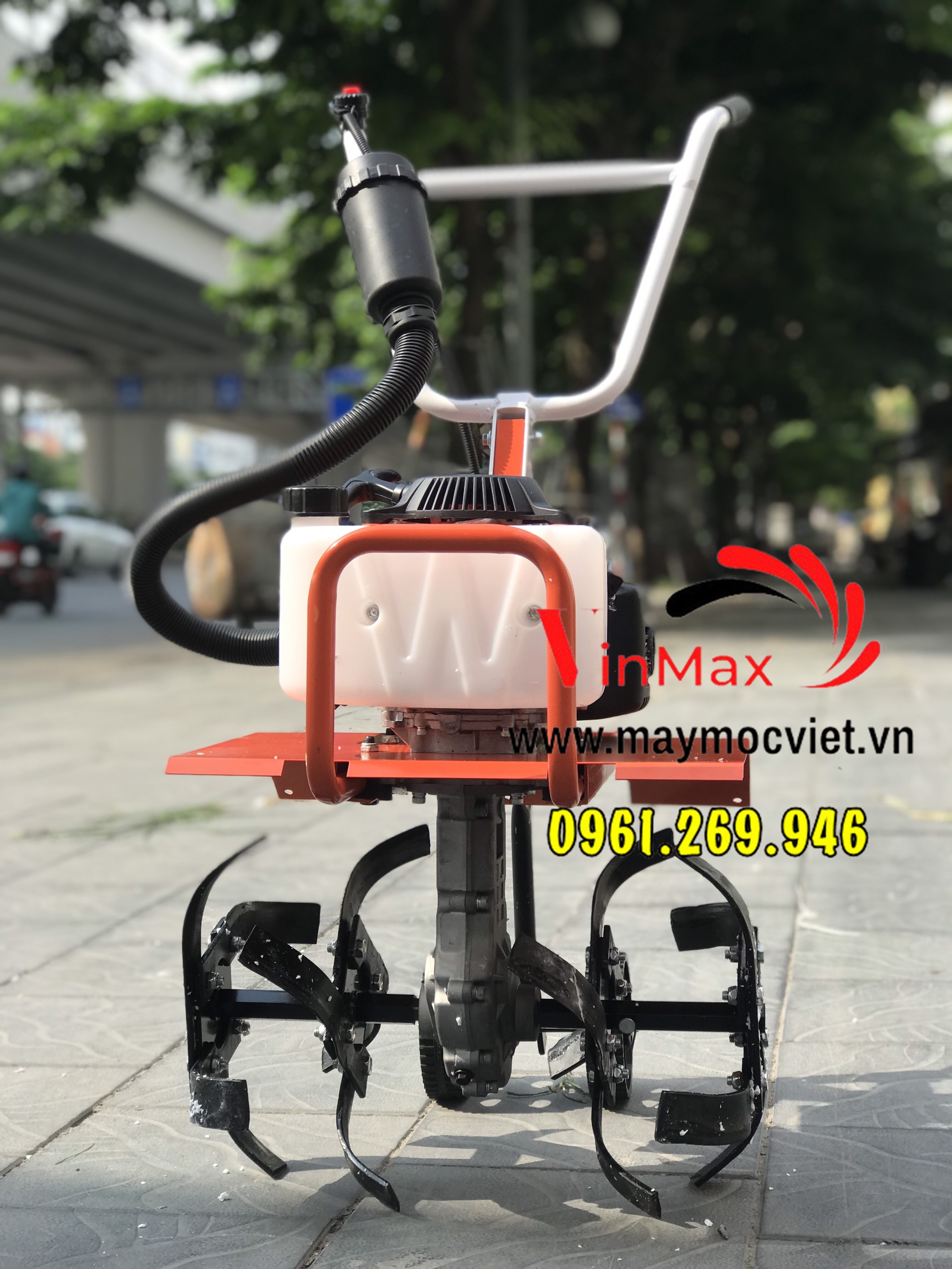 Máy vun luống ngô, xới đất mini, sạc cỏ Turbo TBT500 động cơ 4 thì