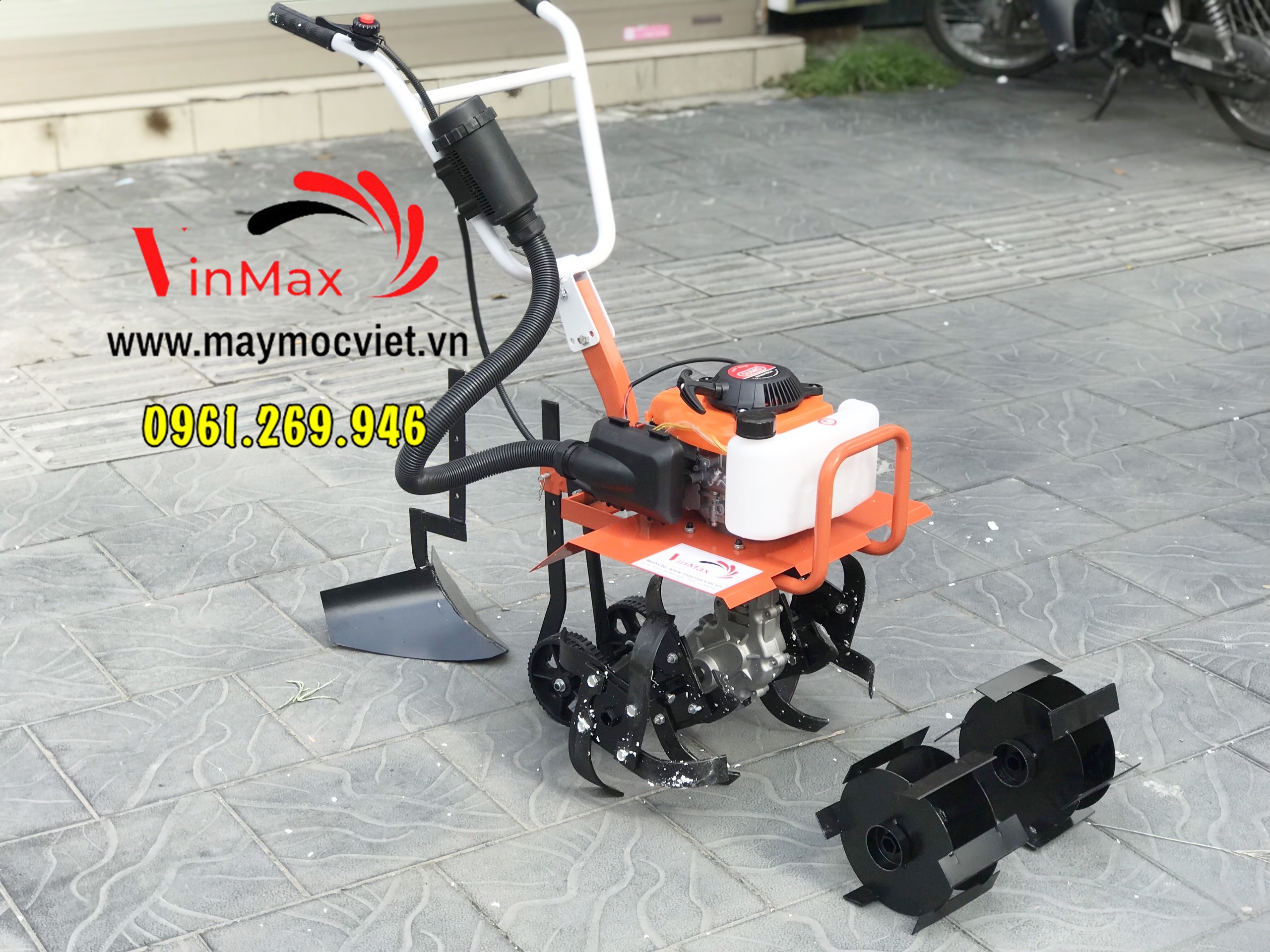 Máy vun luống ngô, xới đất mini, sạc cỏ Turbo TBT500 động cơ 4 thì