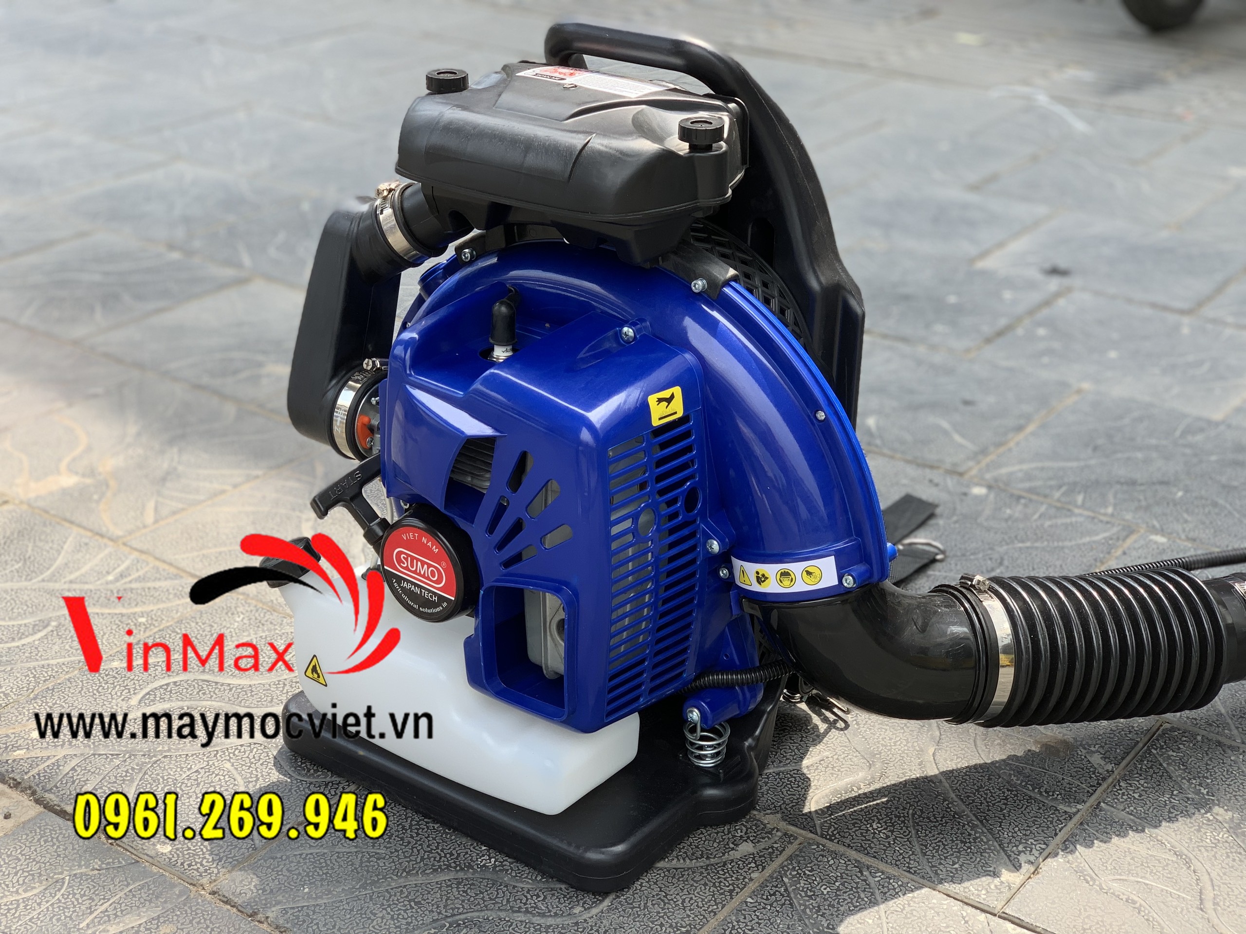 Máy thổi lá cây cao su, bụi đường Sumo 3000 công suất 3kw siêu khỏe
