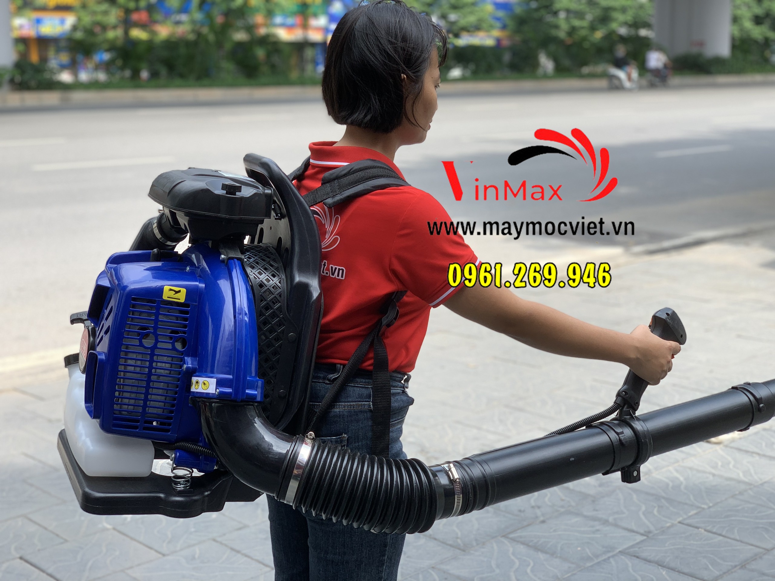 Máy thổi lá cây cao su, bụi đường Sumo 3000 công suất 3kw siêu khỏe