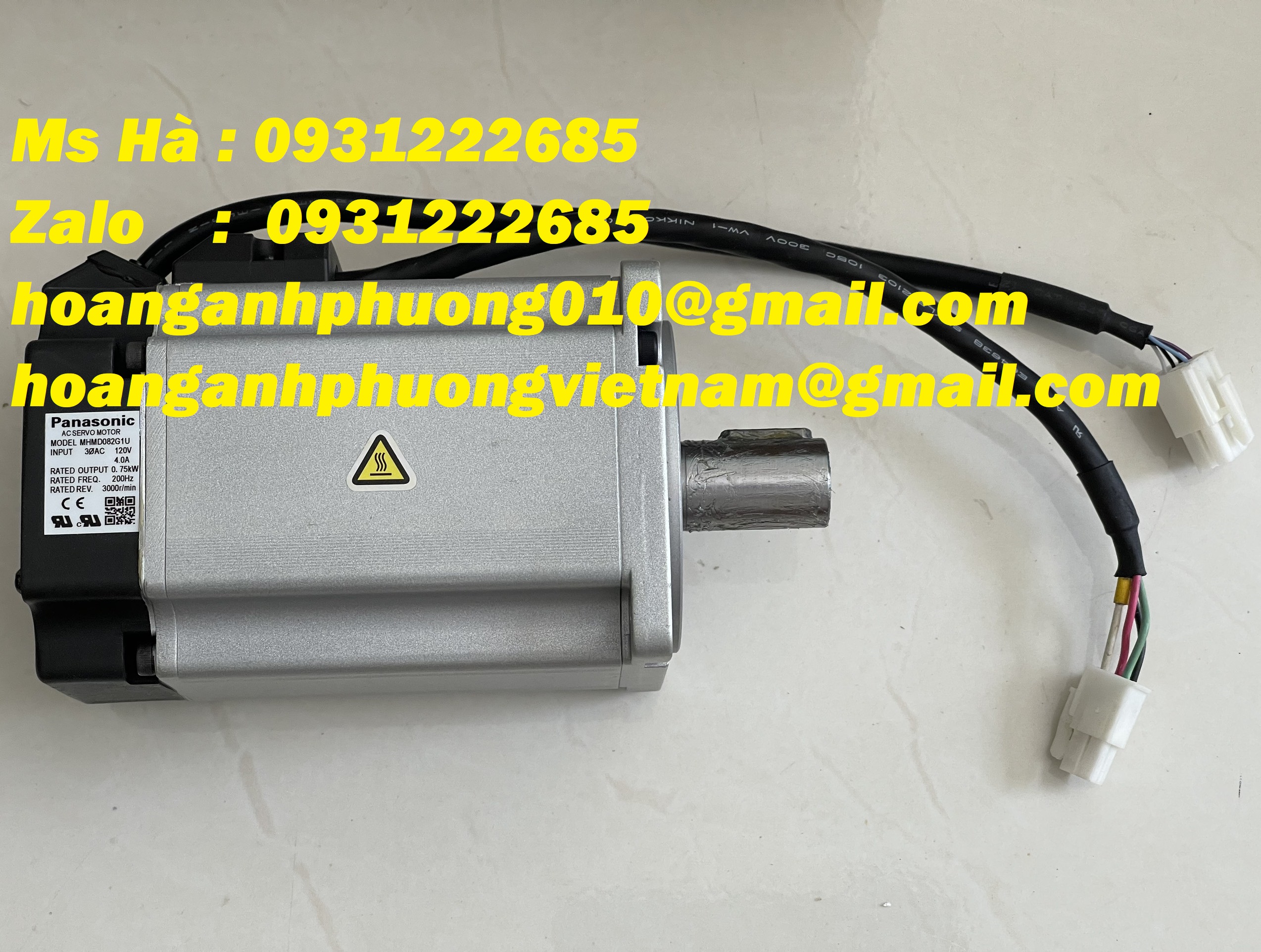 PANASONIC dòng động cơ servo 750W giá tốt MHMD082G1U