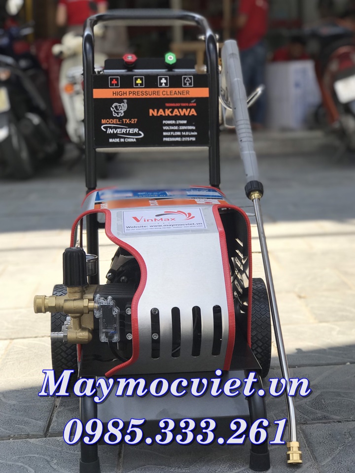 Máy rửa xe cao áp 2.7KW NAKAWA TX27 - bảo hành 12 tháng