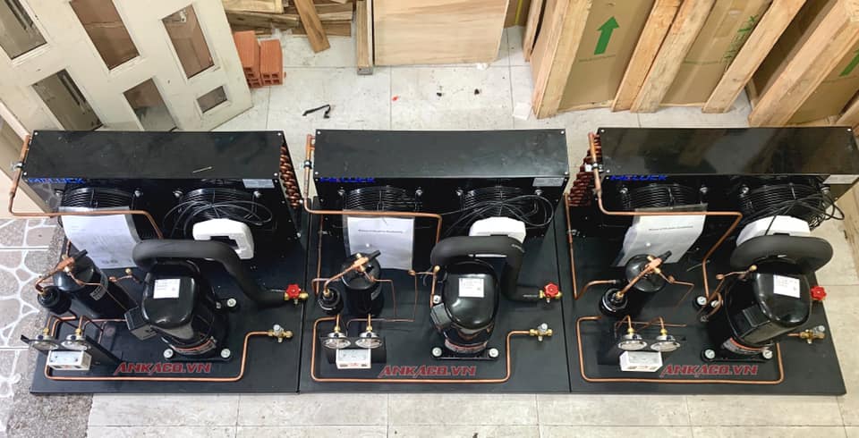 lên hoàn thiện và lắp đặt cụm máy nén copeland 5hp