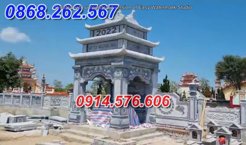 64 mẫu mộ đá một mái bán ninh bình cao cấp hiện đại