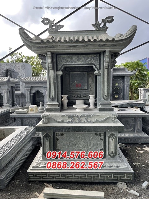 hà tĩnh bán lăng mộ đá một mái đá xanh tự nhiên nguyên khối