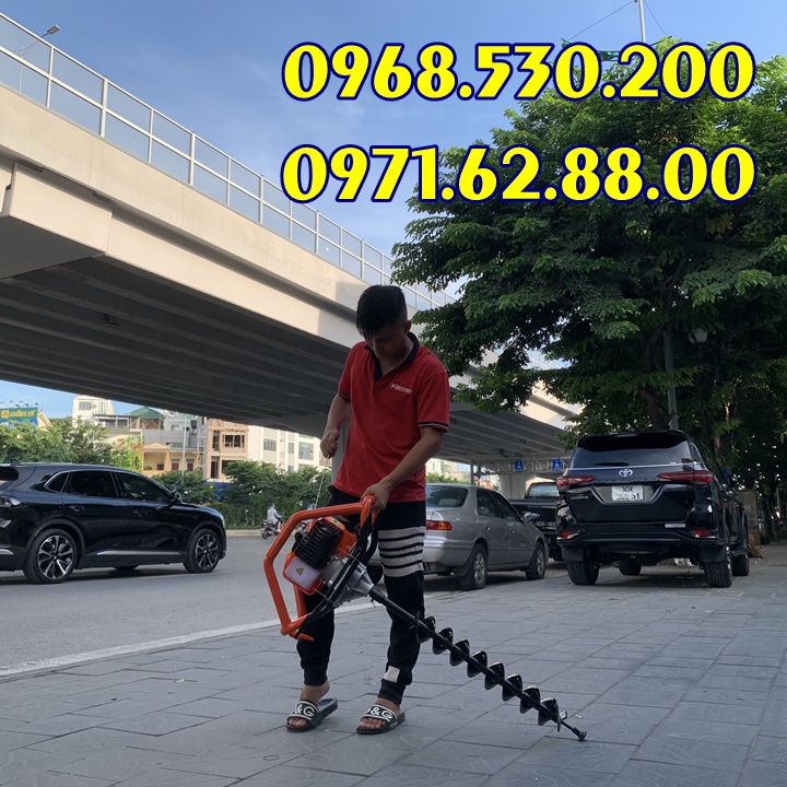 Mua 1 được 2 - Máy khoan đất , đào hố Patelo ED520 tặng kèm mũi khoan