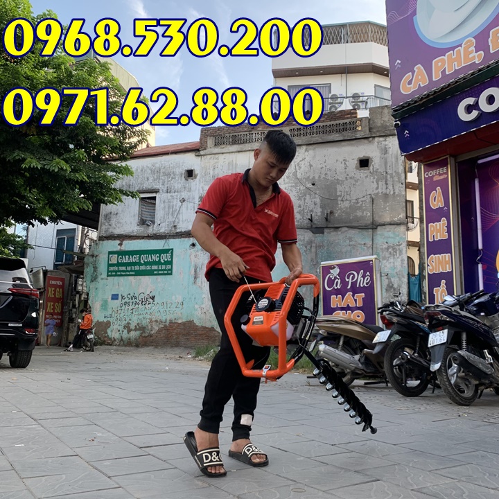 Mua 1 được 2 - Máy khoan đất , đào hố Patelo ED520 tặng kèm mũi khoan