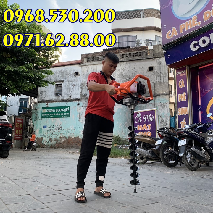 Mua 1 được 2 - Máy khoan đất , đào hố Patelo ED520 tặng kèm mũi khoan