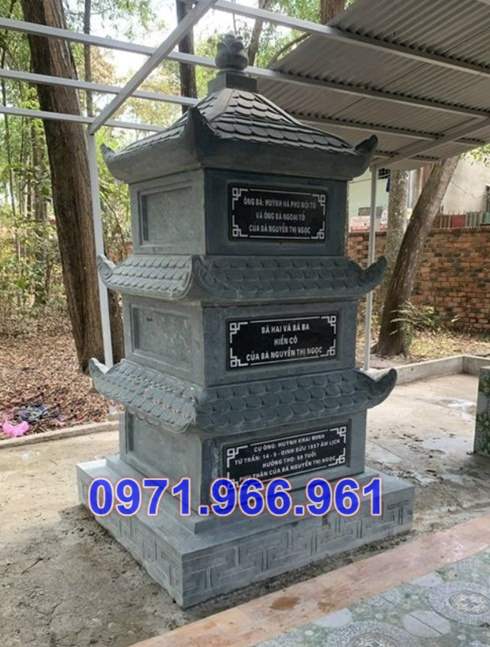 mẫu mộ tháp chùa bằng đá để tro cốt đẹp bán vĩnh long 5655