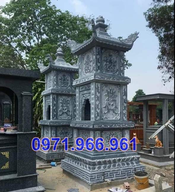 mẫu mộ tháp chùa bằng đá để tro cốt đẹp bán vĩnh long 5655