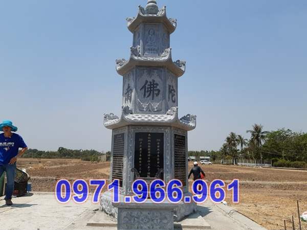 mẫu mộ tháp chùa bằng đá để tro cốt đẹp bán vĩnh long 5655