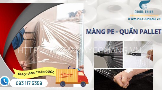 Màng PE quấn pallet - màng chít giá rẻ sẵn kho