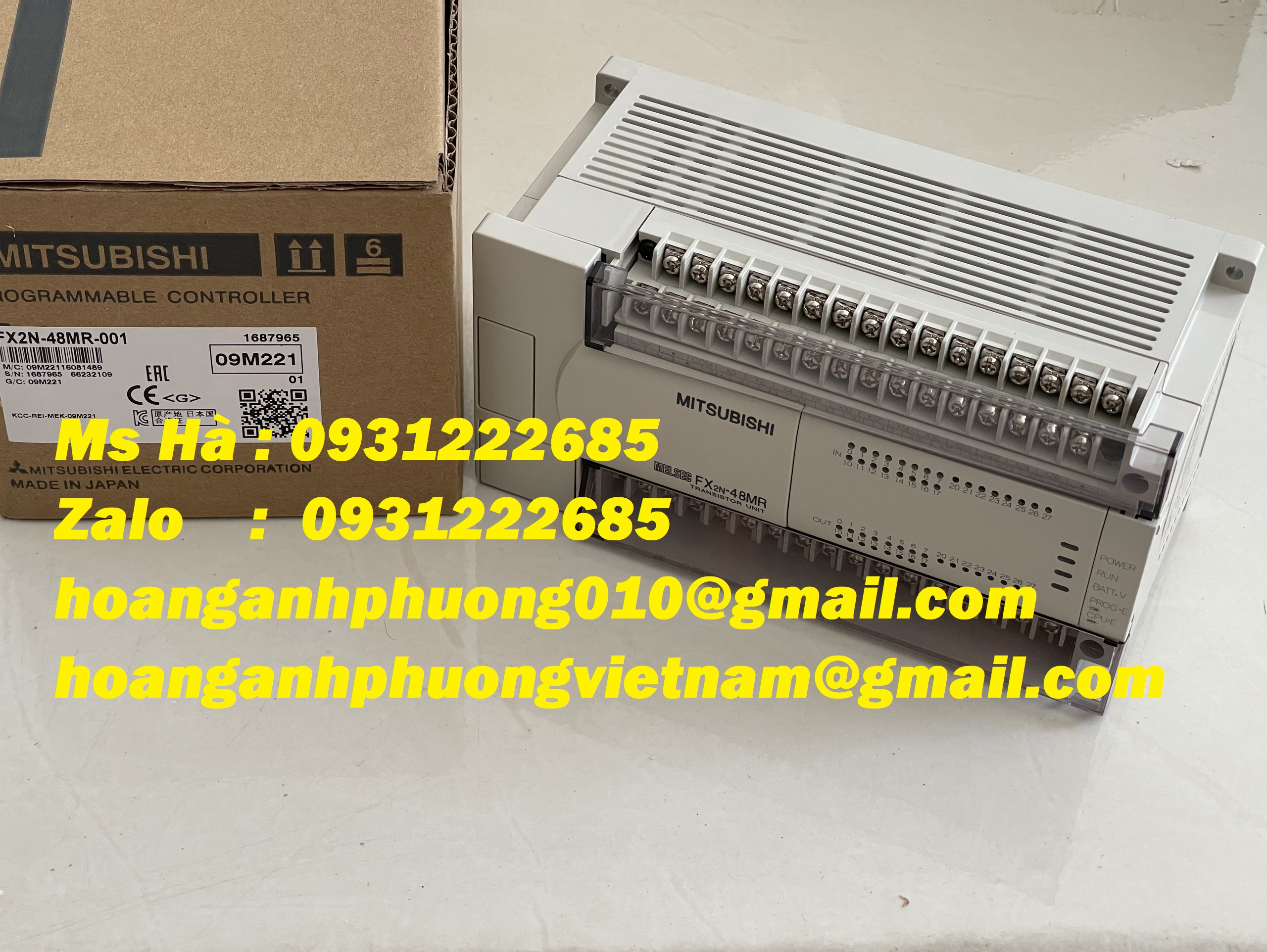 Bộ điều khiển chương trình mitsubishi FX2N-48MR-001 mới 100%