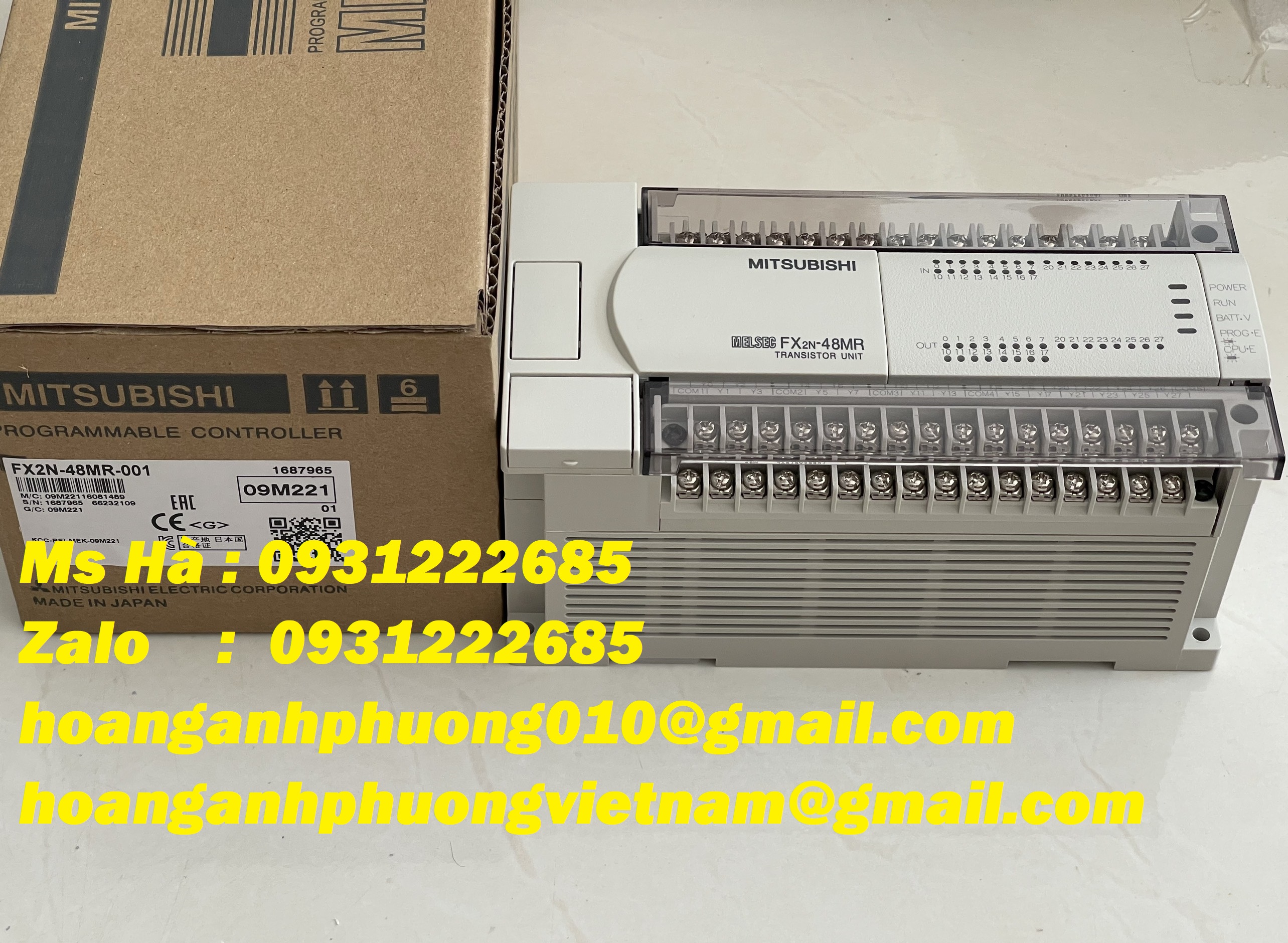 Bộ điều khiển chương trình mitsubishi FX2N-48MR-001 mới 100%