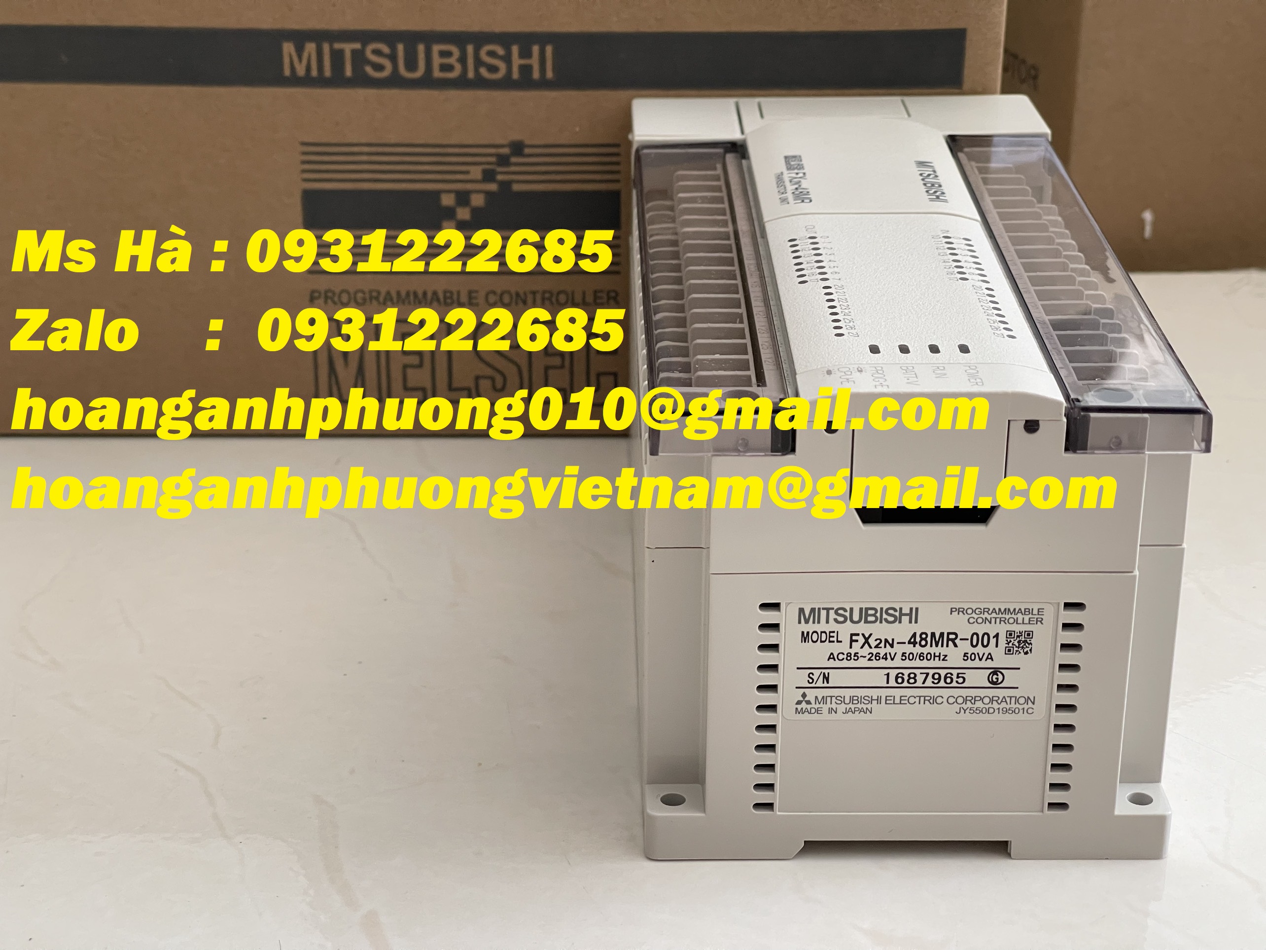 Bộ điều khiển chương trình mitsubishi FX2N-48MR-001 mới 100%