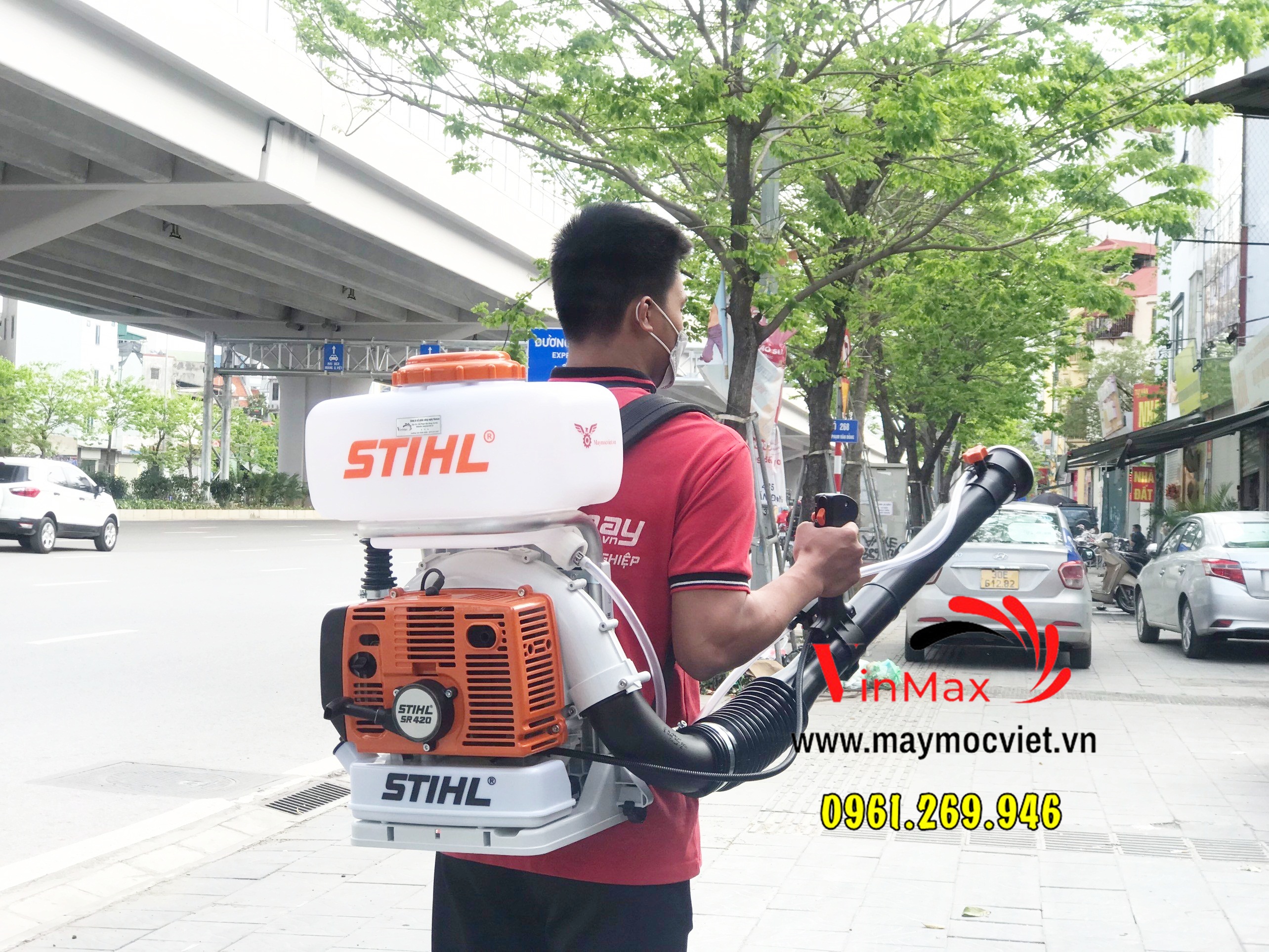 Máy phun thuốc khử trùng, phun thuốc muỗi Stihl Sr420 cho trường học