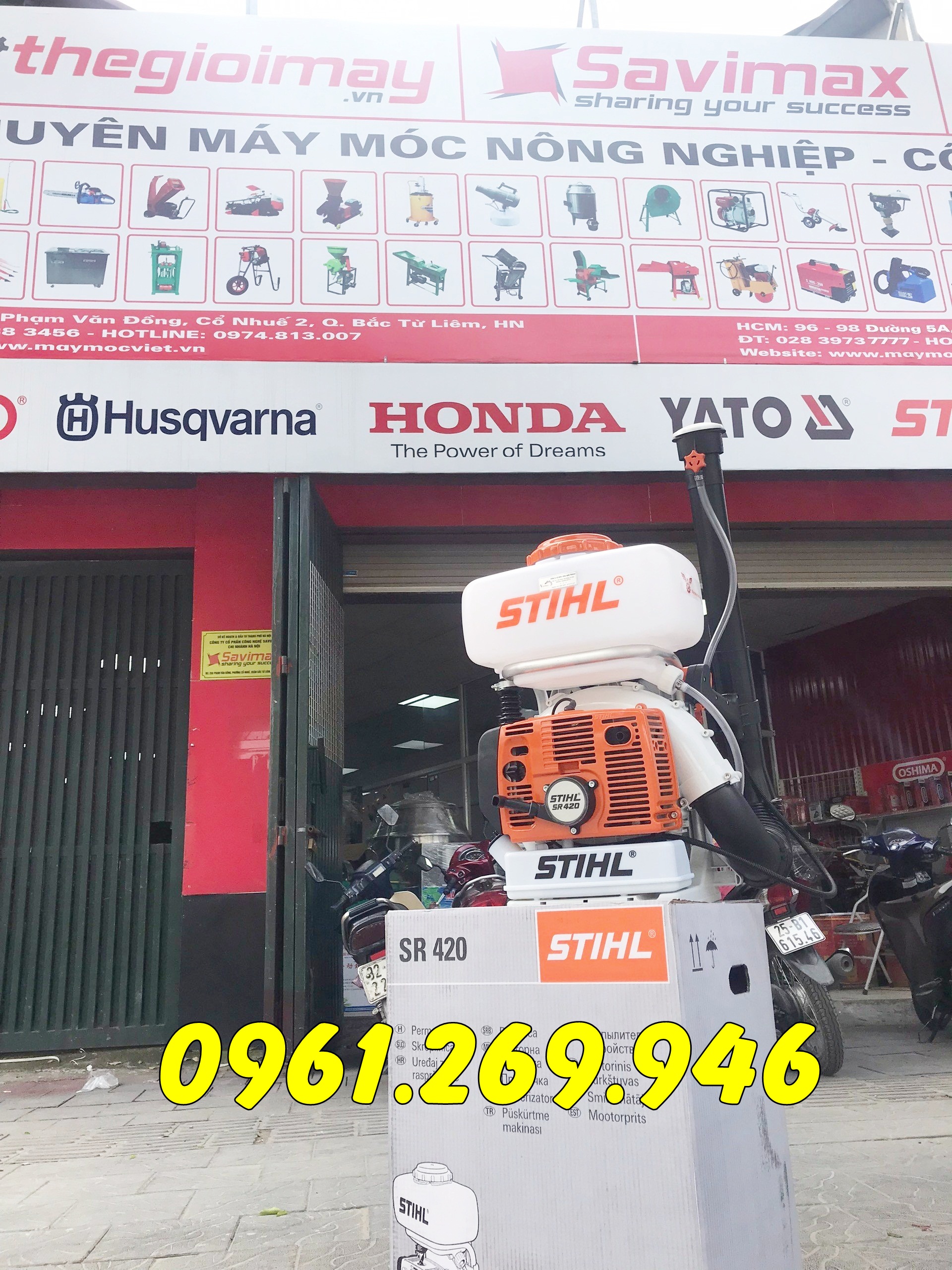 Máy phun thuốc khử trùng, phun thuốc muỗi Stihl Sr420 cho trường học