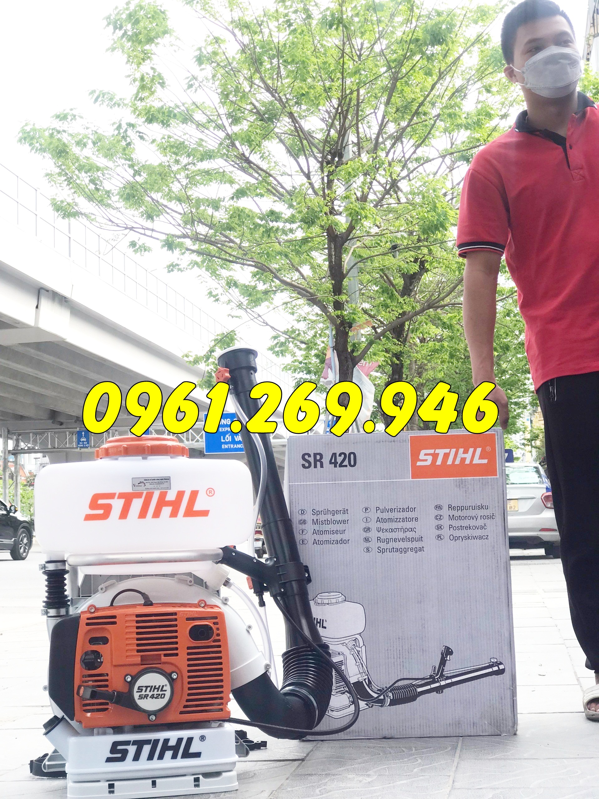 Máy phun thuốc khử trùng, phun thuốc muỗi Stihl Sr420 cho trường học