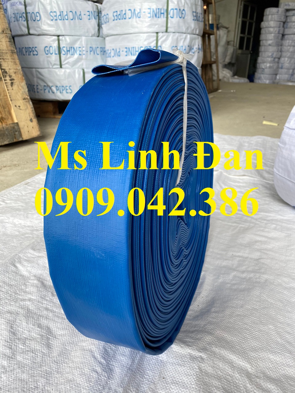 Ống bạt xả nước,ống bạt cốt dù,ống bat pvc dùng tải nước.