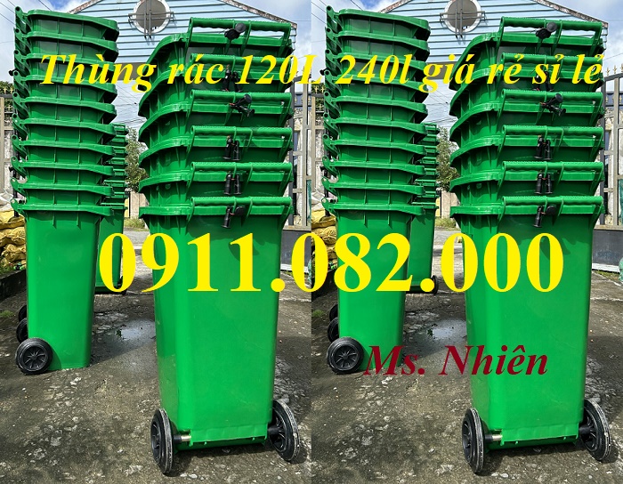 Th2ung rác 120l 240l 660l giá rẻ- thùng rác nhựa